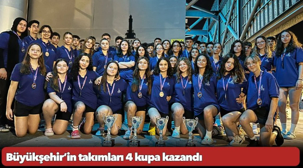 Büyükşehir’in takımları 4 kupa kazandı