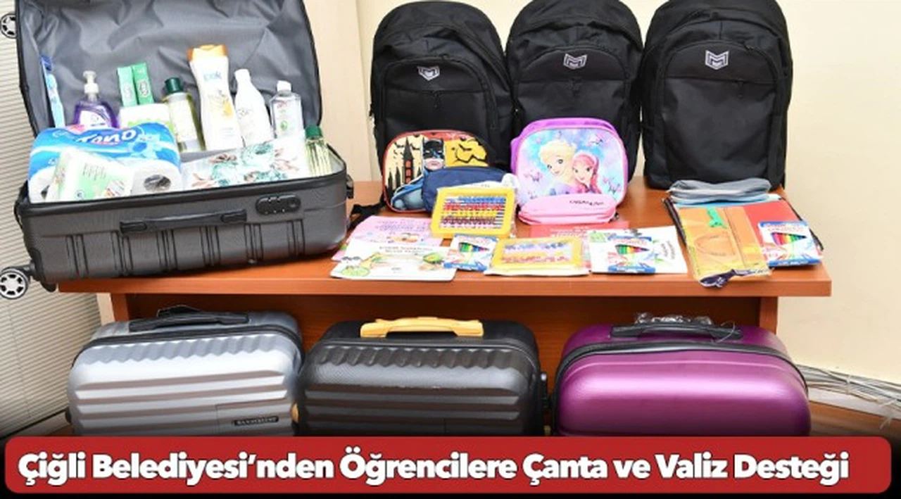 Çiğli Belediyesi’nden Öğrencilere Çanta ve Valiz Desteği