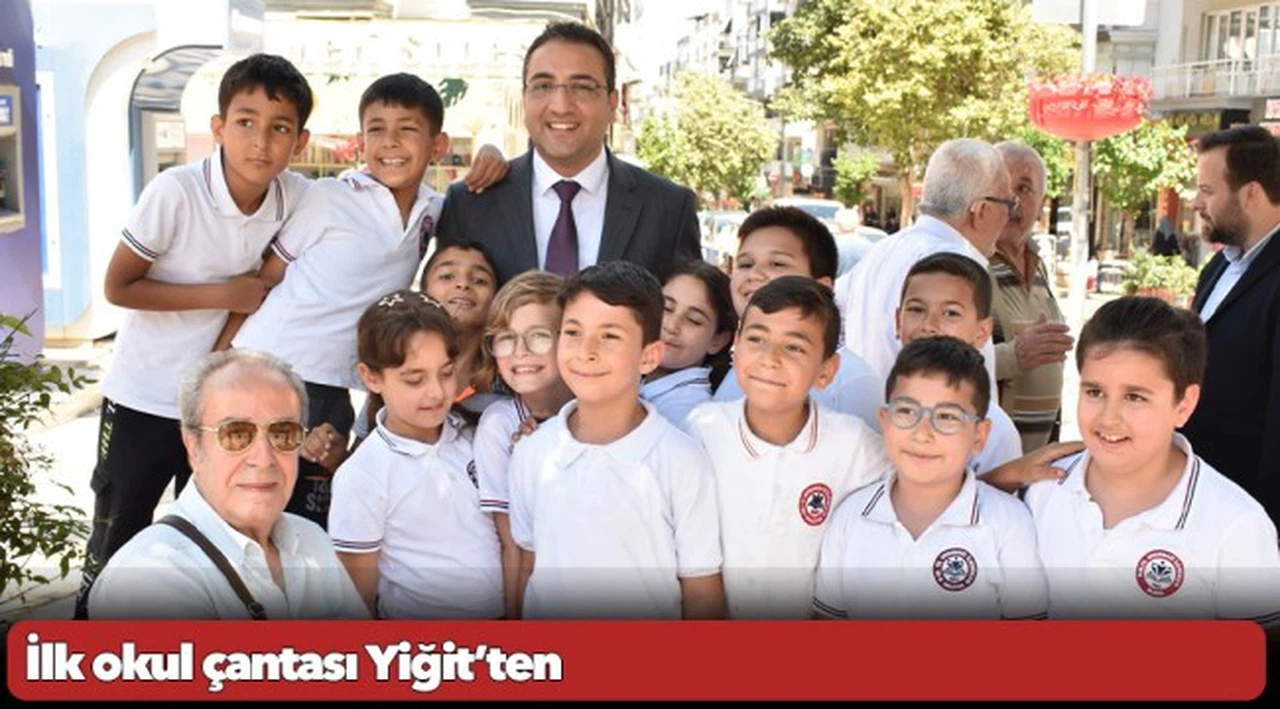 İlk okul çantası Yiğit’ten