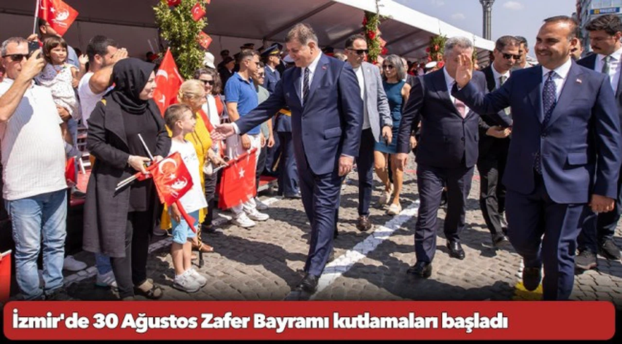 İzmir'de 30 Ağustos Zafer Bayramı kutlamaları başladı