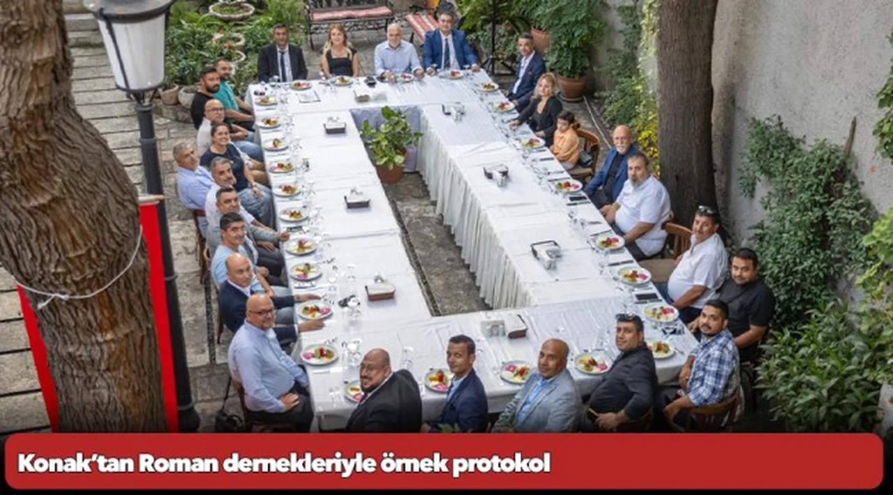 Konak’tan Roman dernekleriyle örnek protokol