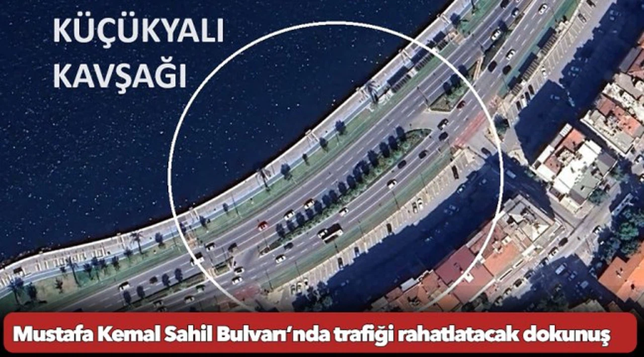 Mustafa Kemal Sahil Bulvarı’nda trafiği rahatlatacak dokunuş