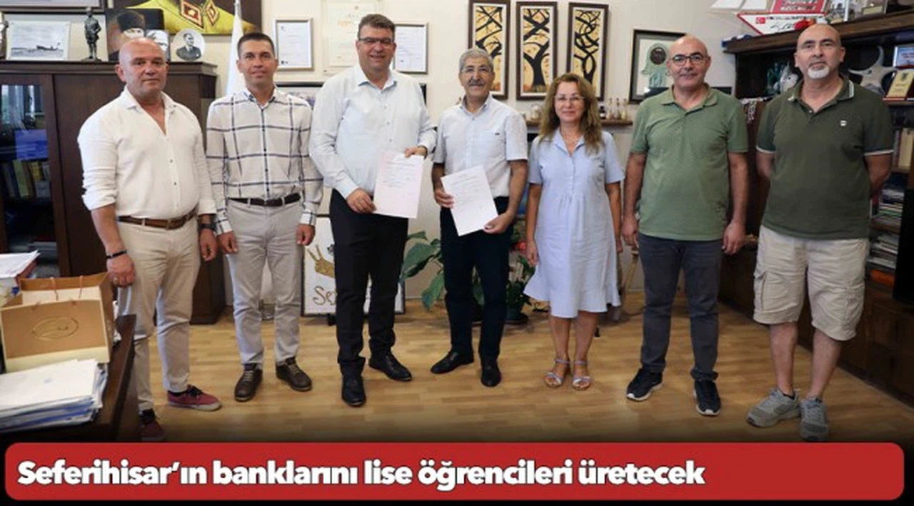 Seferihisar’ın banklarını lise öğrencileri üretecek