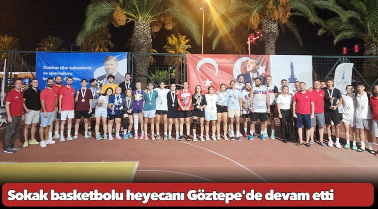 Sokak basketbolu heyecanı Göztepe'de devam etti