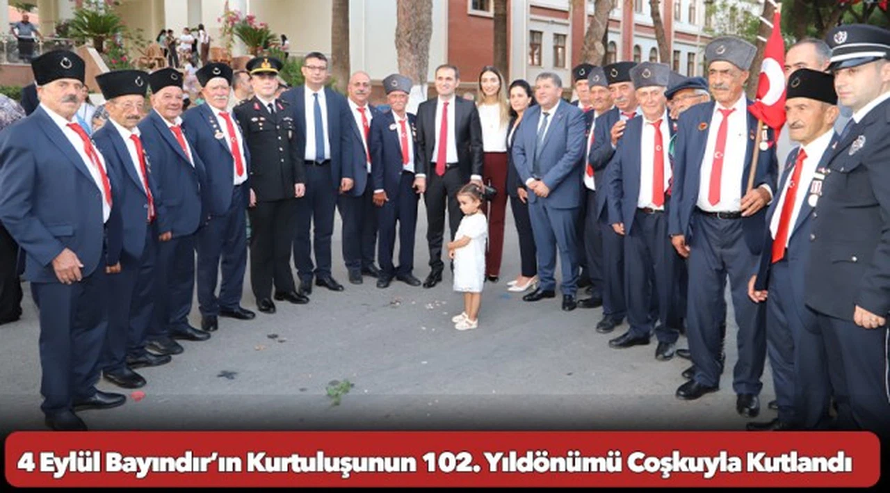 4 Eylül Bayındır’ın Kurtuluşunun 102. Yıldönümü Coşkuyla Kutlandı