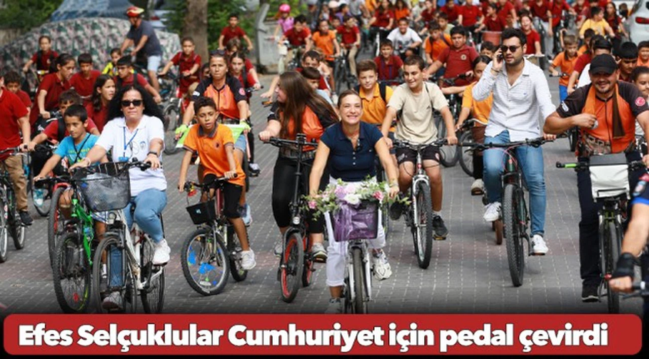 Efes Selçuklular Cumhuriyet için pedal çevirdi