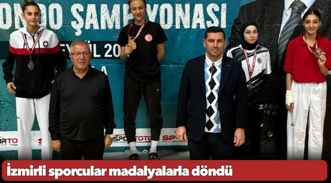 İzmirli sporcular madalyalarla döndü
