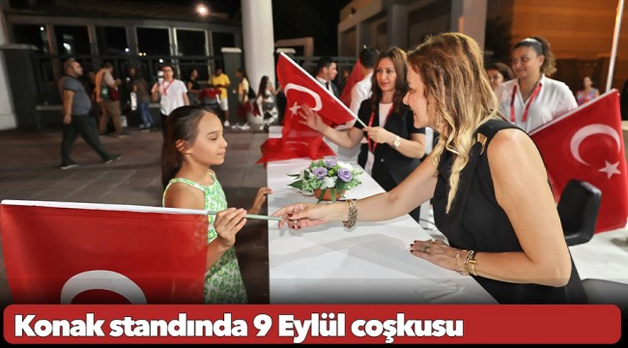 Konak standında 9 Eylül coşkusu
