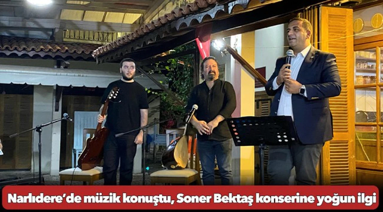 Narlıdere’de müzik konuştu, Soner Bektaş konserine yoğun ilgi