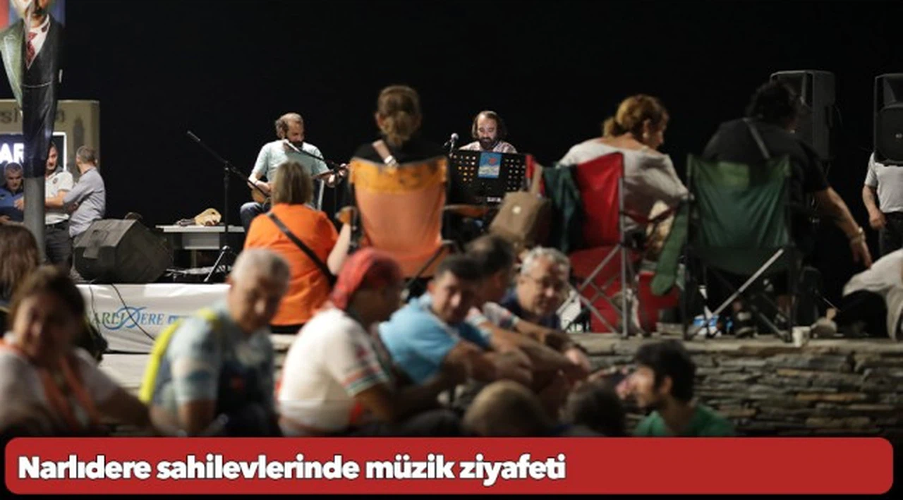 Narlıdere sahilevlerinde müzik ziyafeti