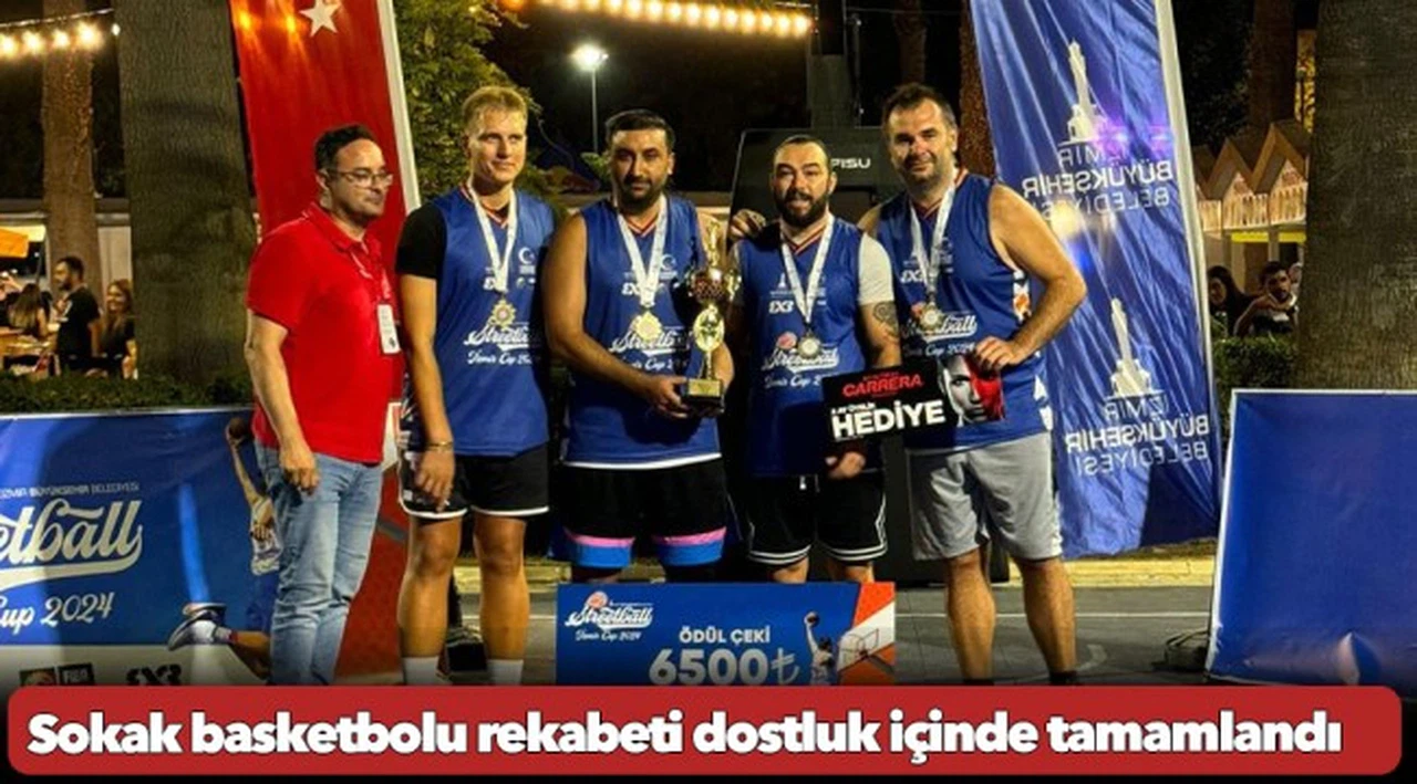 Sokak basketbolu rekabeti dostluk içinde tamamlandı