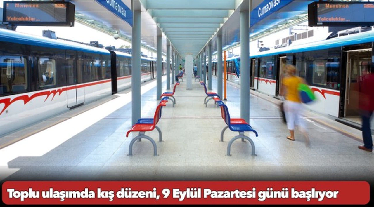 Toplu ulaşımda kış düzeni, 9 Eylül Pazartesi günü başlıyor