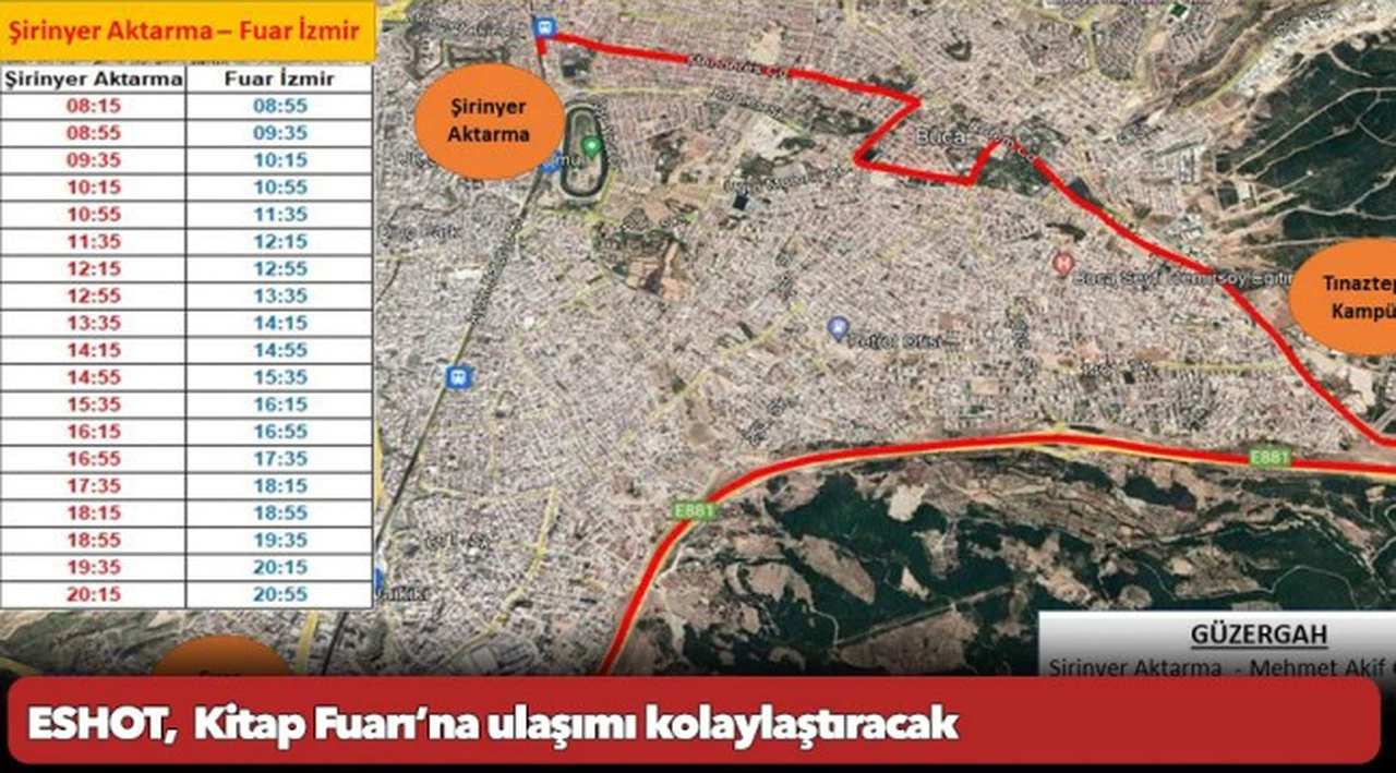 ESHOT,  Kitap Fuarı’na ulaşımı kolaylaştıracak