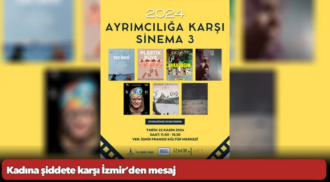 Kadına şiddete karşı İzmir’den mesaj