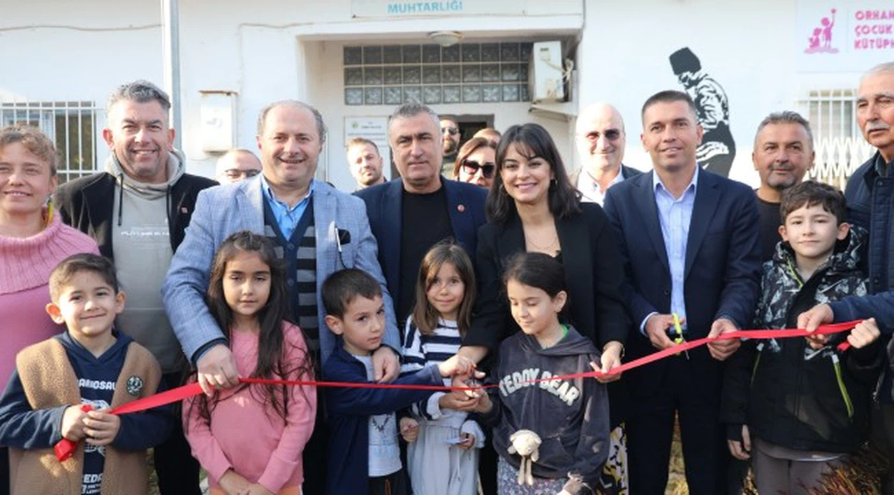 Orhanlı Köyü’ne çocuk kütüphanesi açıldı
