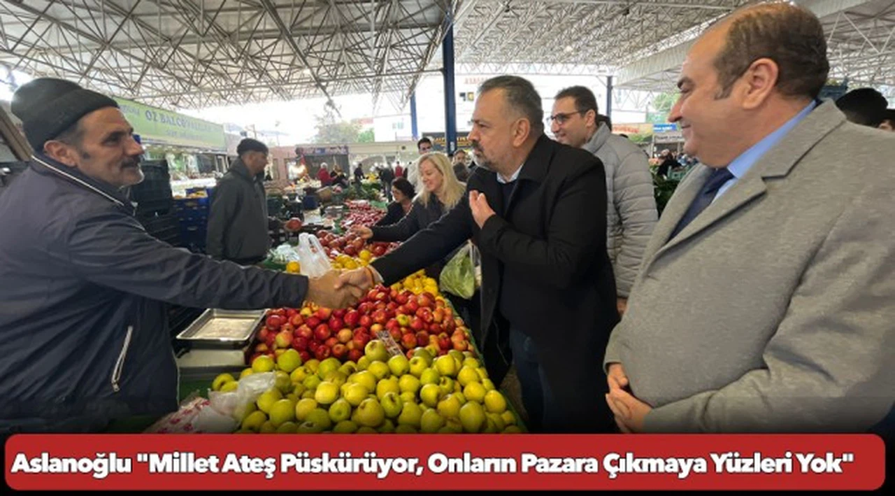 Aslanoğlu "Millet Ateş Püskürüyor, Onların Pazara Çıkmaya Yüzleri Yok" (