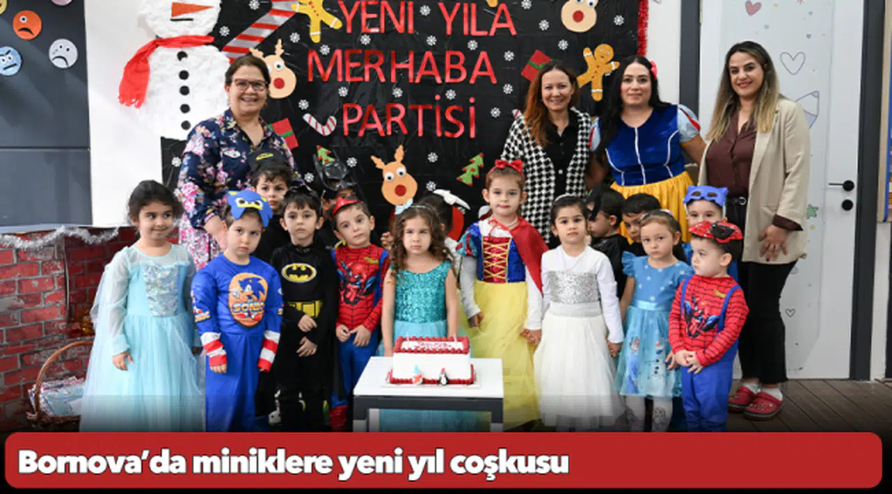 Bornova’da miniklere yeni yıl coşkusu