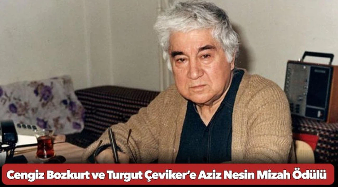 Cengiz Bozkurt ve Turgut Çeviker’e Aziz Nesin Mizah Ödülü