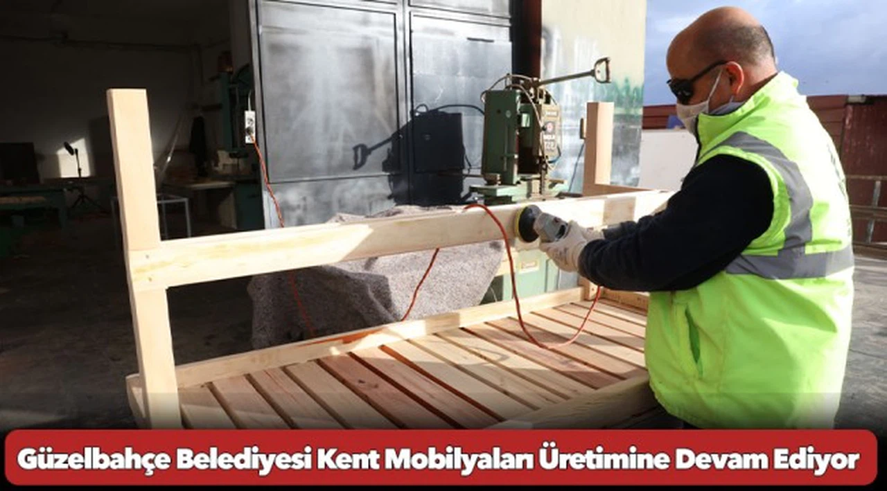 Güzelbahçe Belediyesi Kent Mobilyaları Üretimine Devam Ediyor