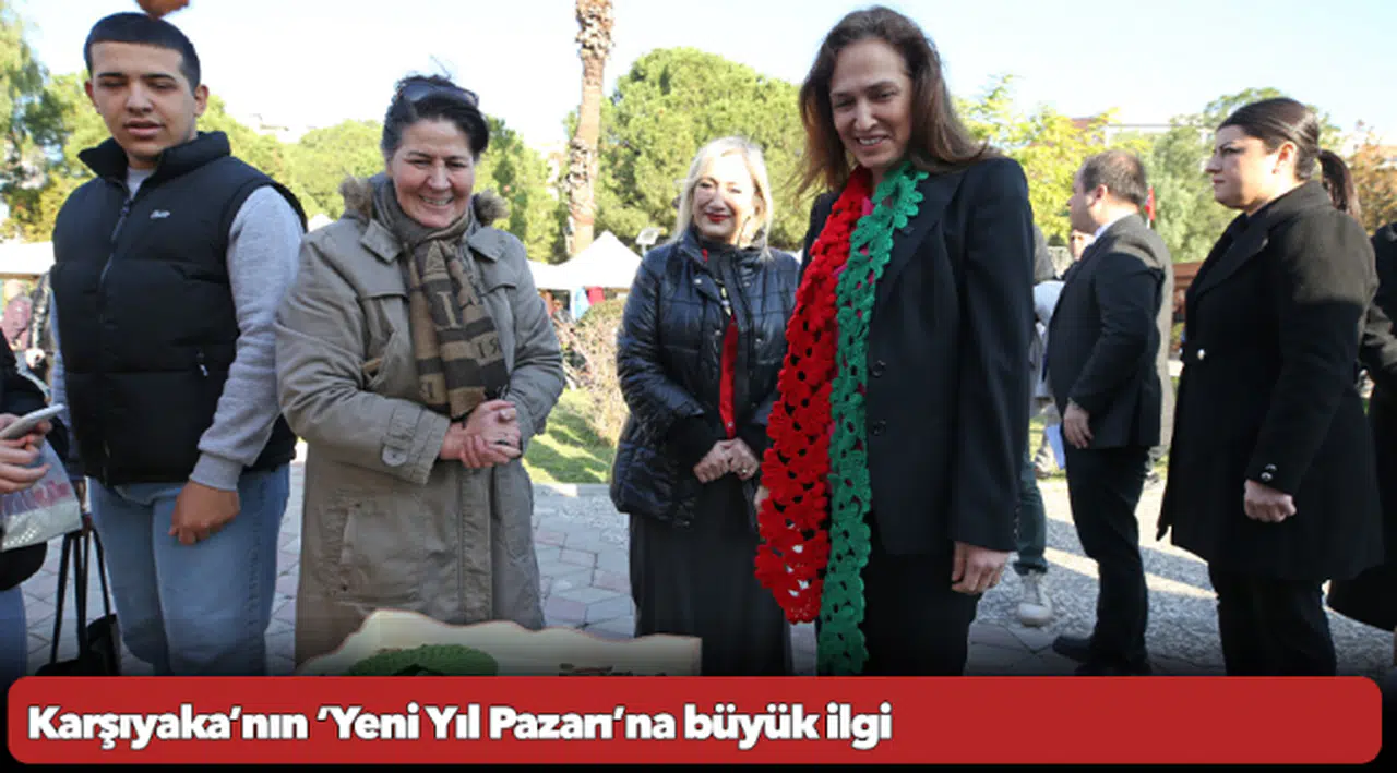 Karşıyaka’nın ‘Yeni Yıl Pazarı’na büyük ilgi