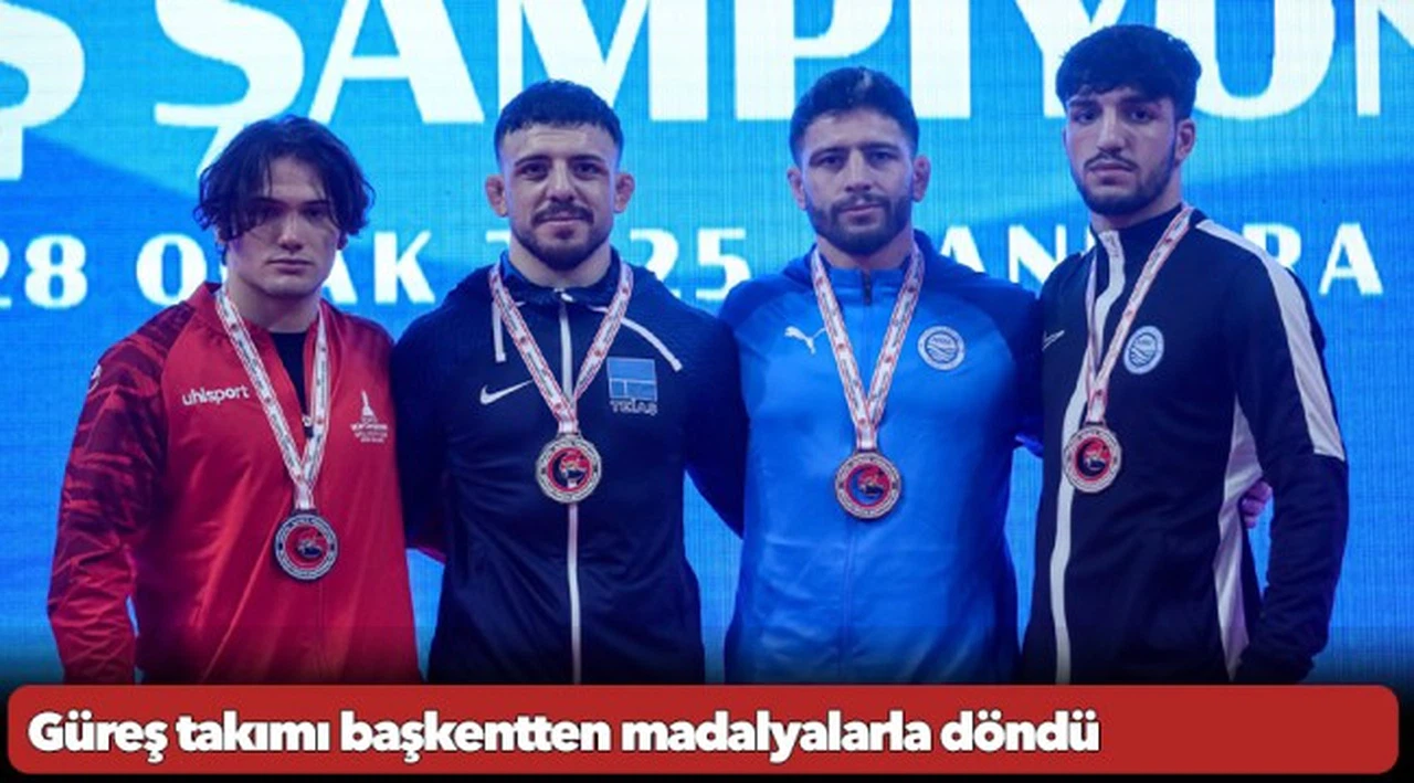 Güreş takımı başkentten madalyalarla döndü