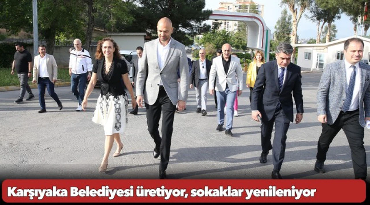 Karşıyaka Belediyesi üretiyor, sokaklar yenileniyor