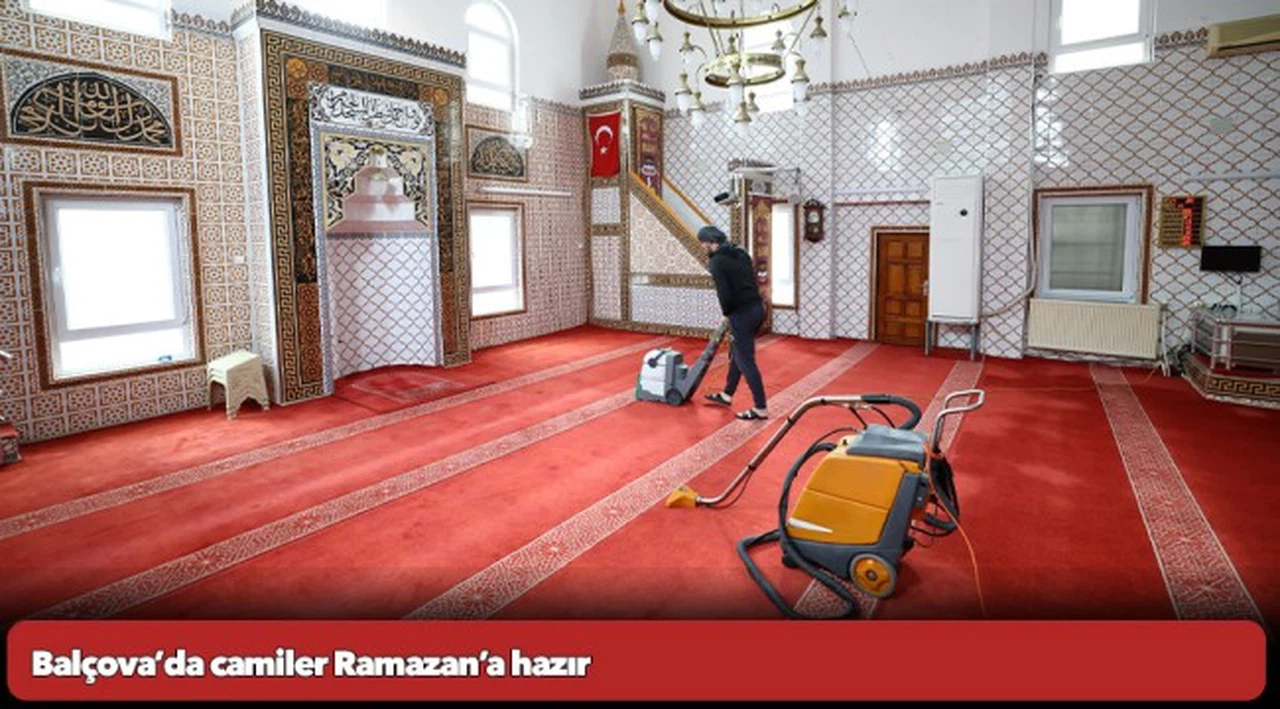 Balçova’da camiler Ramazan’a hazır