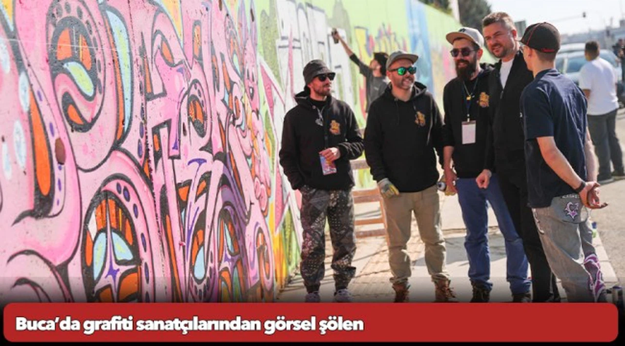 Buca’da grafiti sanatçılarından görsel şölen