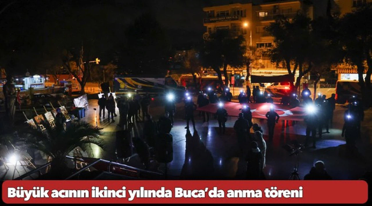 Büyük acının ikinci yılında Buca’da anma töreni