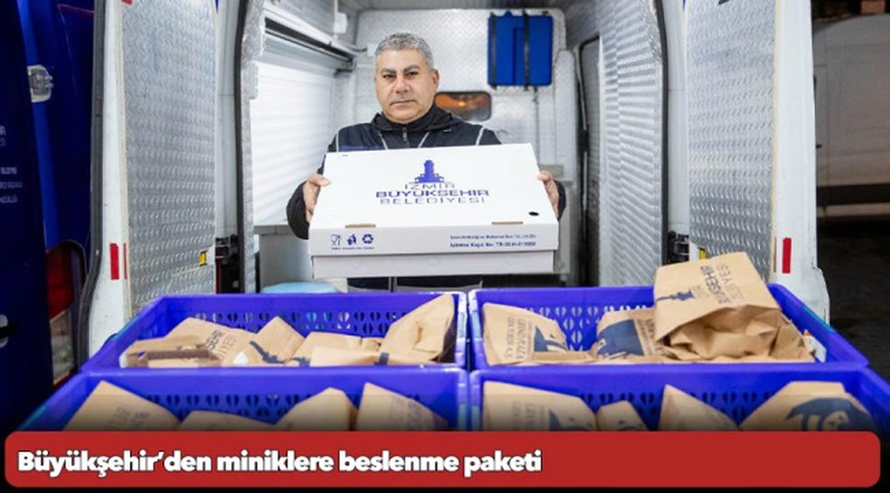 Büyükşehir’den miniklere beslenme paketi