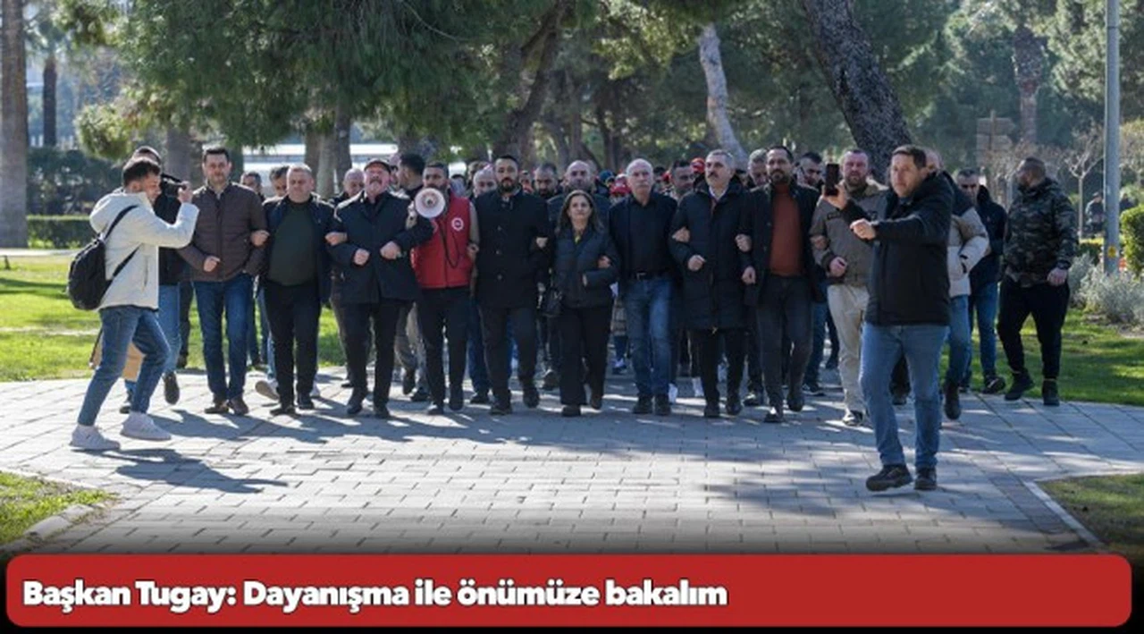 DİSK’ten Başkan Tugay’a destek ziyareti ve “aynı yoldayız” mesajı