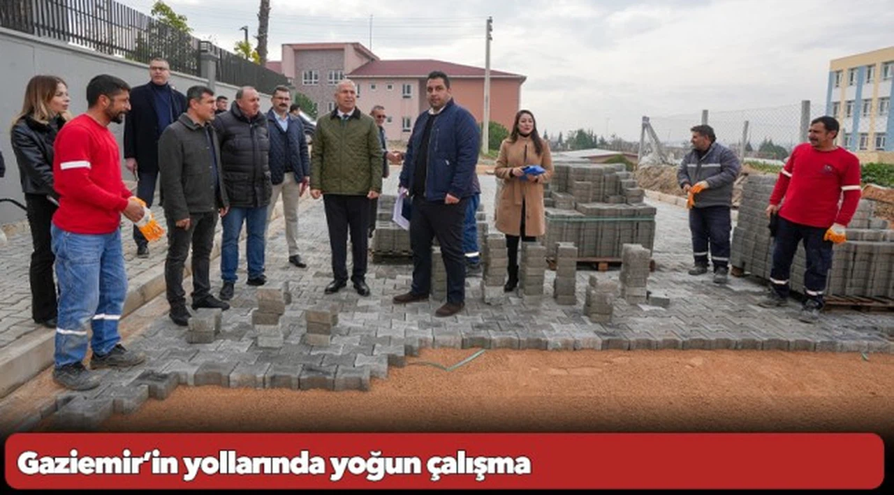 Gaziemir’in yollarında yoğun çalışma