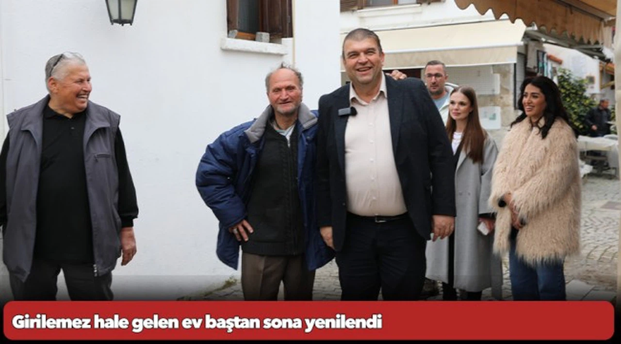 Girilemez hale gelen ev baştan sona yenilendi