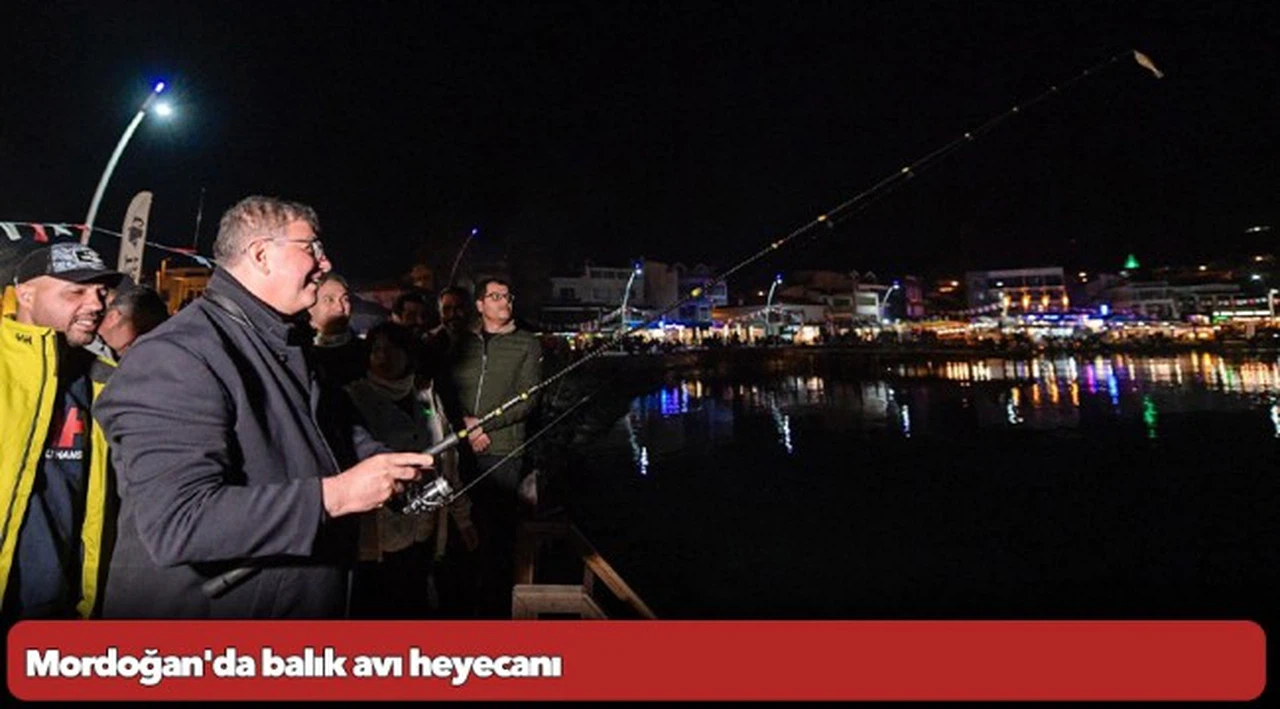 Mordoğan'da balık avı heyecanı
