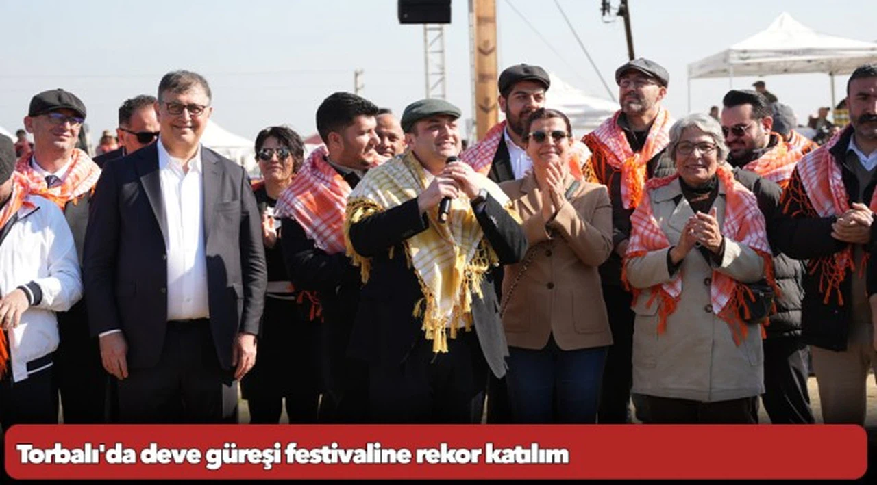 Torbalı'da deve güreşi festivaline rekor katılım