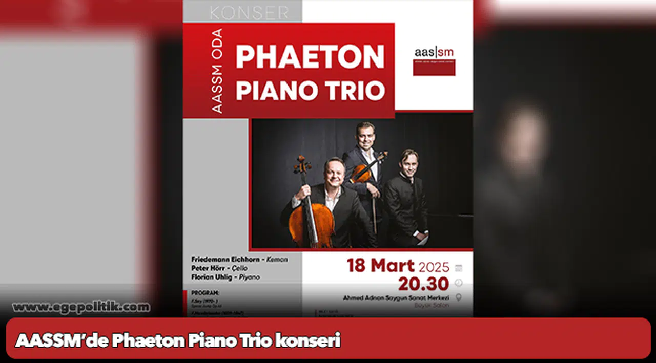 AASSM’de Phaeton Piano Trio konseri
