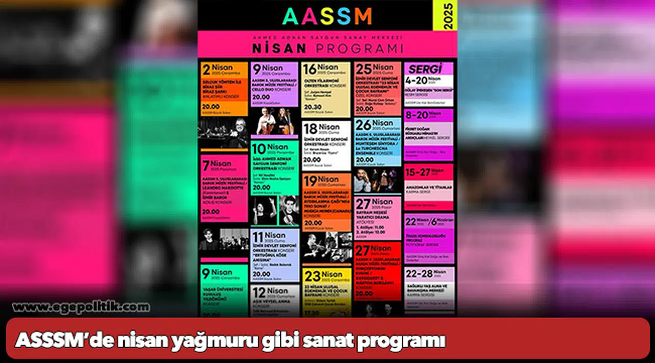 ASSSM’de nisan yağmuru gibi sanat programı