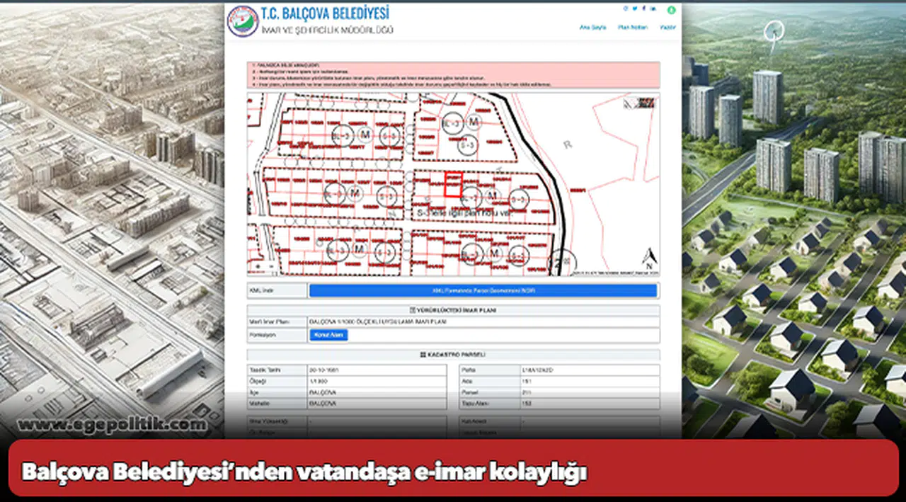 Balçova Belediyesi’nden vatandaşa e-imar kolaylığı
