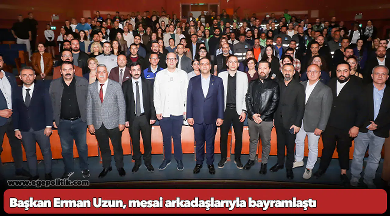 Başkan Erman Uzun, mesai arkadaşlarıyla bayramlaştı