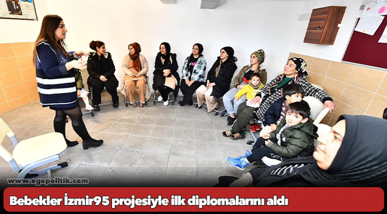 Bebekler İzmir95 projesiyle ilk diplomalarını aldı