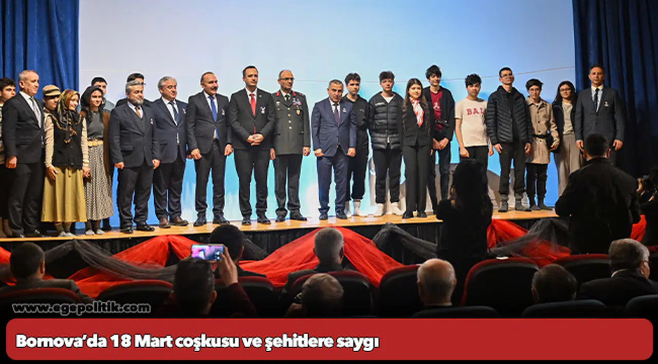 Bornova’da 18 Mart coşkusu ve şehitlere saygı