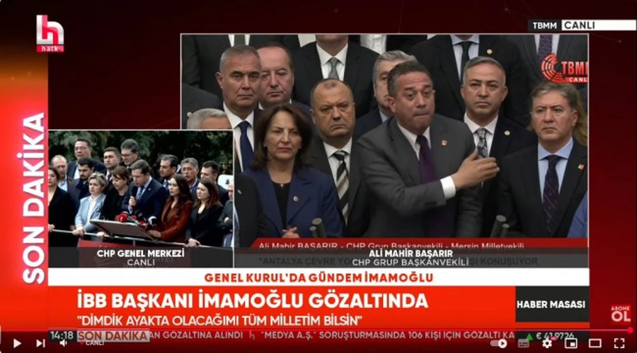 CHP'den tarihi görüntü geldi! Tüm vekiller kürsüye çıktı