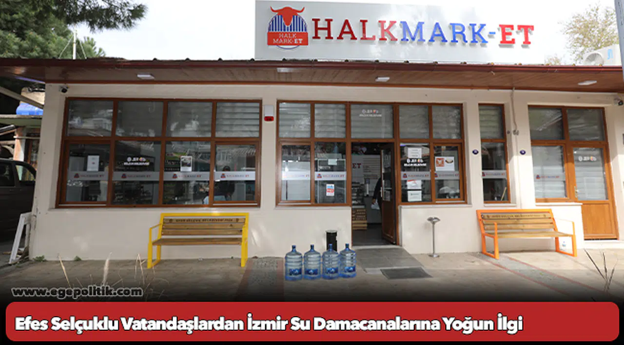 Efes Selçuklu Vatandaşlardan İzmir Su Damacanalarına Yoğun İlgi