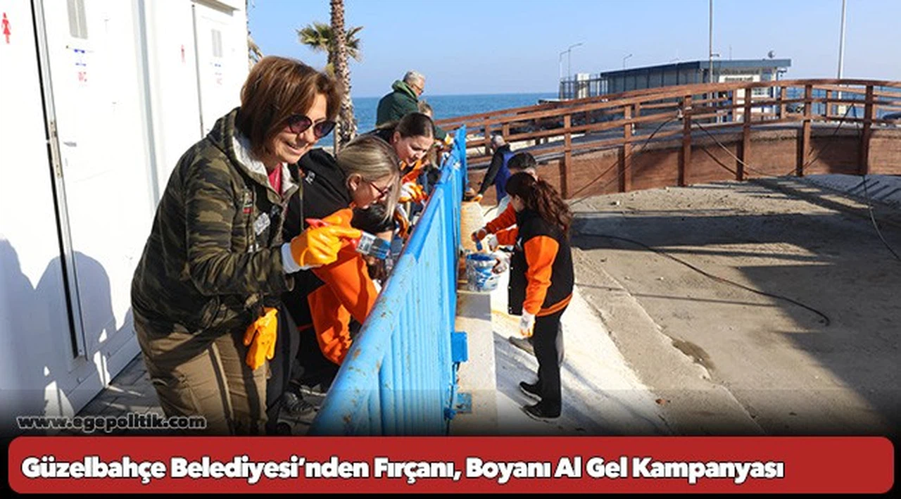 Güzelbahçe Belediyesi’nden Fırçanı, Boyanı Al Gel Kampanyası