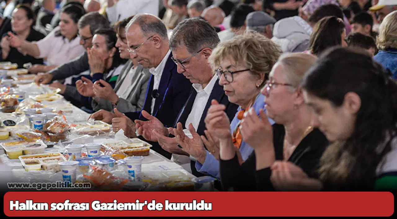 Halkın sofrası Gaziemir'de kuruldu