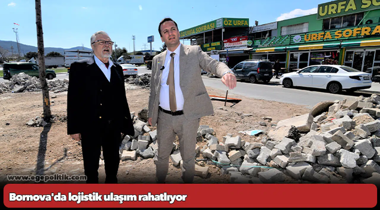 Bornova'da 14 dönümlük arazi modern tır garajına dönüştü