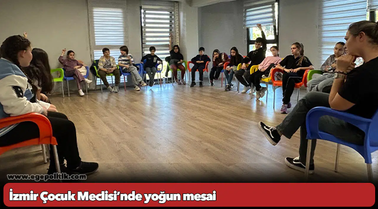 İzmir Çocuk Meclisi’nde yoğun mesai