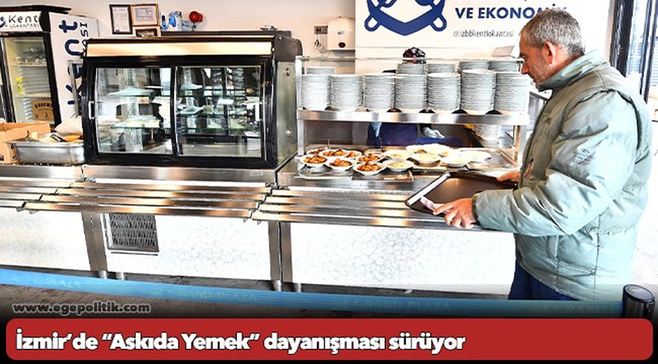 İzmir'de "Askıda Yemek" dayanışması sürüyor