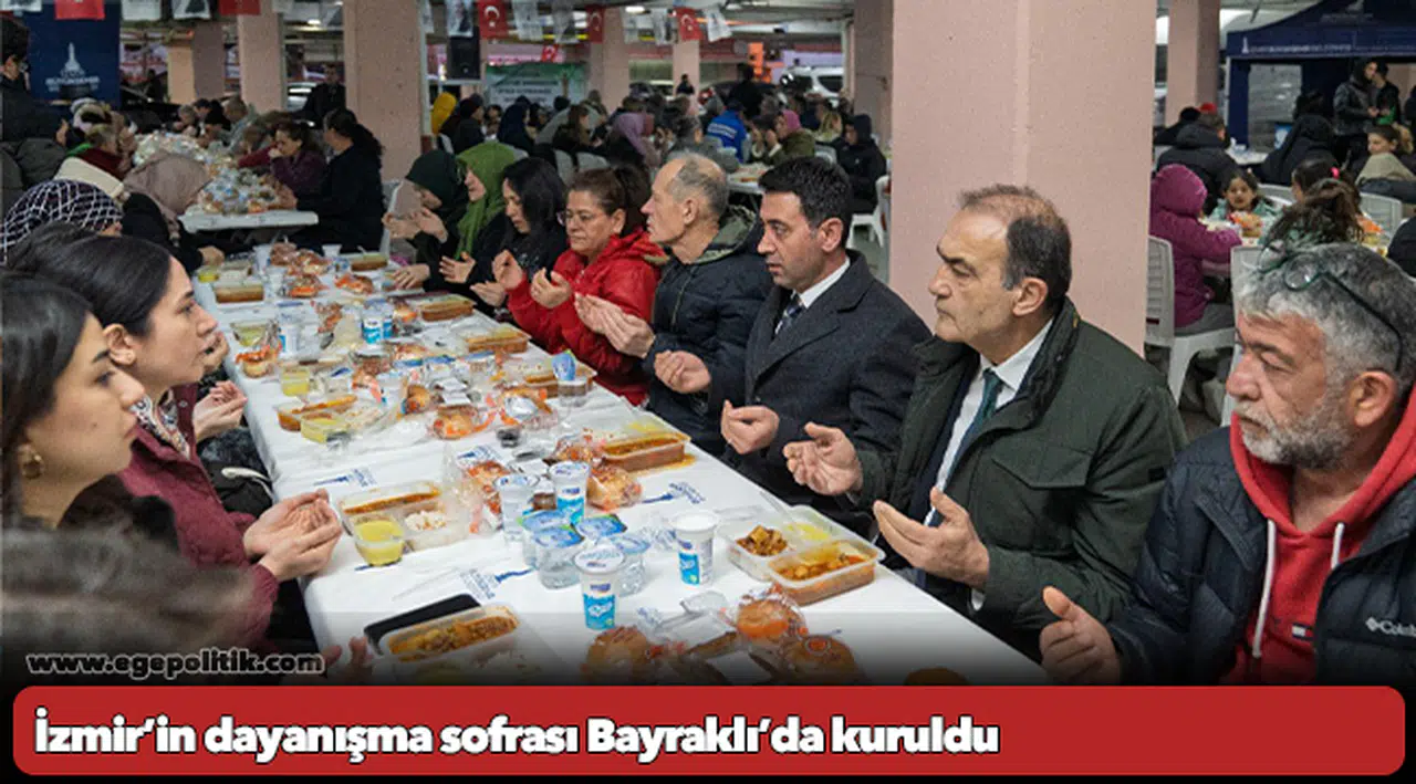 İzmir’in dayanışma sofrası Bayraklı’da kuruldu