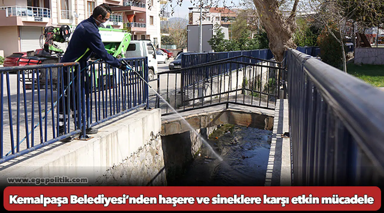 Kemalpaşa Belediyesi’nden haşere ve sineklere karşı etkin mücadele